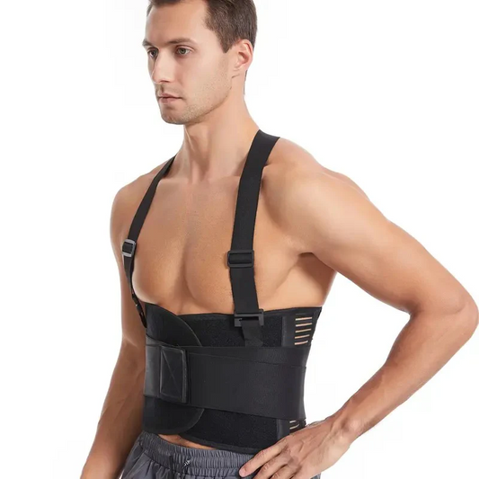 Black Adjustable Waist Support Belt – Back & Core Protection